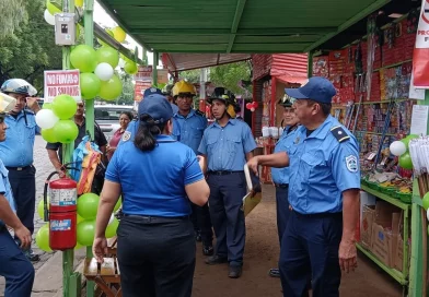 bomberos unidos, el dorado, managua, nicaragua, plan polvora 2024, seguridad ciudadana