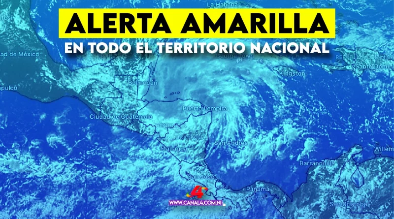 sinapred, alerta amarilla, nicaragua, managua