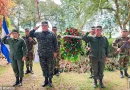 ejercito de nicaragua, rio san juan, ofrenda floral, subcomandante laureano aragón,