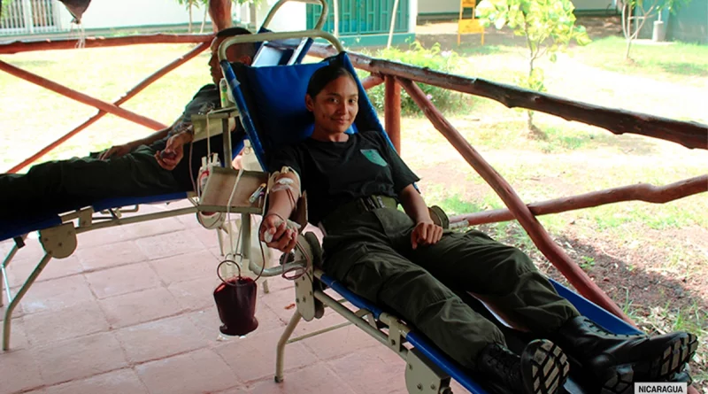 ejercito de nicaragua, banco nacional de sangre, escuela nacional de sargento, jornada de vacunaci.on, nicaragua,