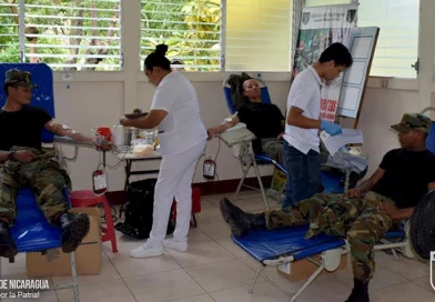 ejercito de nicaragua, chontales, nicaragua, donacion de sangre