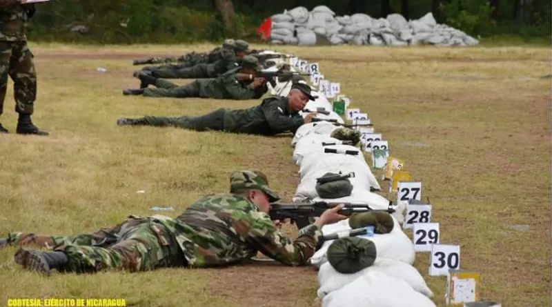 ejercicio de tiro, ejercito de nicaragua, matagalpa, nicaragua