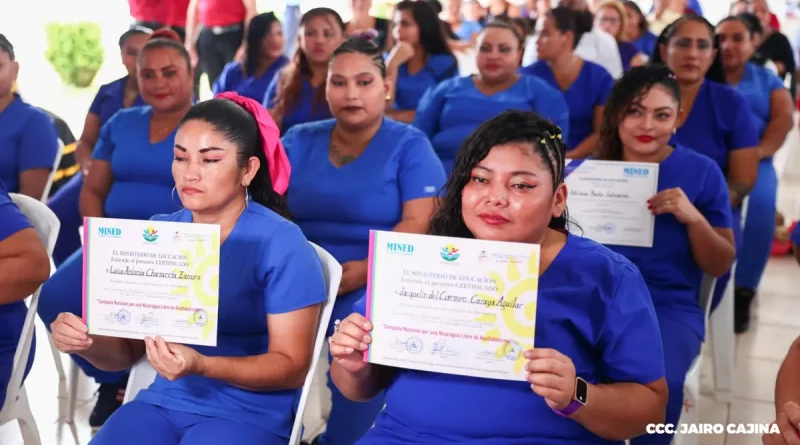 graduacion de primaria, centro penitenciario Jorge Navarro, educacion en centros penitenciarios, programa educativo Nicaragua, reinsercion social, MINED Nicaragua, sistema penitenciario, internos graduados, educacion inclusiva, rehabilitacion social Nicaragua