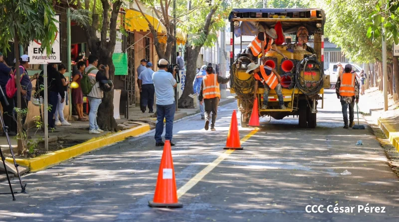 alcaldia de managua, managua, nicaragua, proyecto vial, barrio tierra prometida, colonia independencia