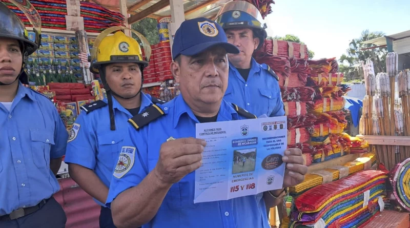 venta de polvora, plan polvora, managua, el periferico, bomberos unidos de nicaragua, ministerio del interior de nicaragua, fiestas decembrinas