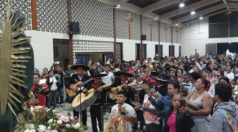 serenata, virgen de guadalupe, managua, barrio monseñor lezcano, las mañanitas