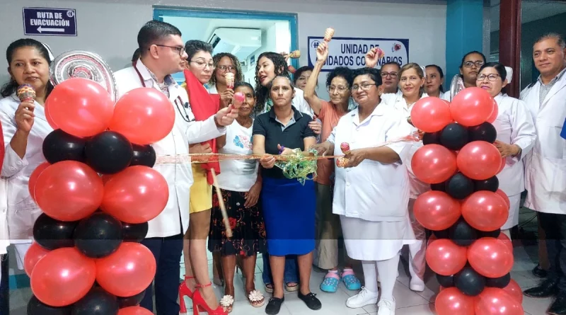 minsa, ministerio de salud, nicaragüa, gobierno de nicragua, ministerio e salud, inauguración de sala, hospital Manolo morales, cuidados coronarios,