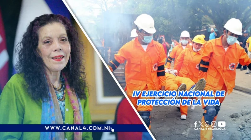 nicaragua, ejercicio de proteccion de la vida, situaciones multiamenazas, rosario murillo, vicepresidenta de nicaragua,