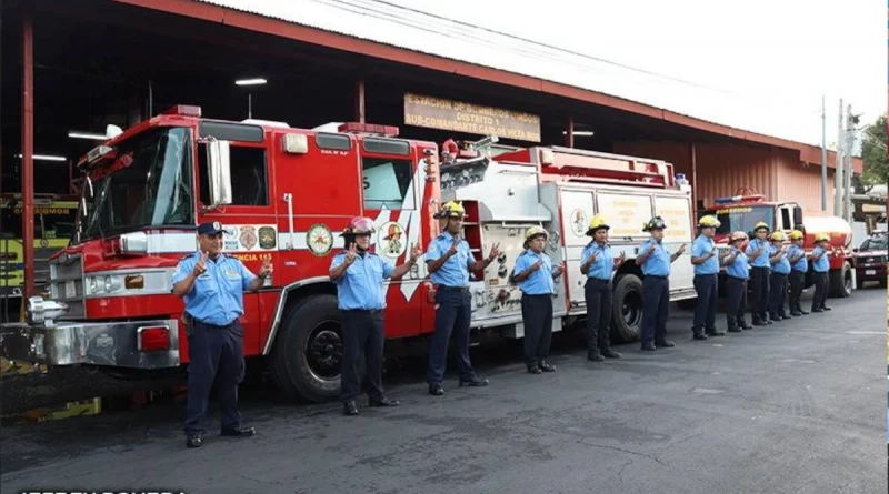 nicaragua, estacion de bomberos unidos, red de estaciones