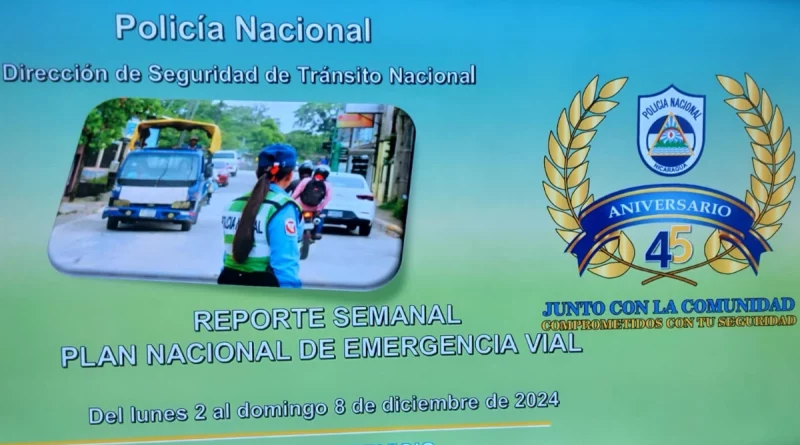 policia nacional de nicaragüa, Nicaragua, educación vial,