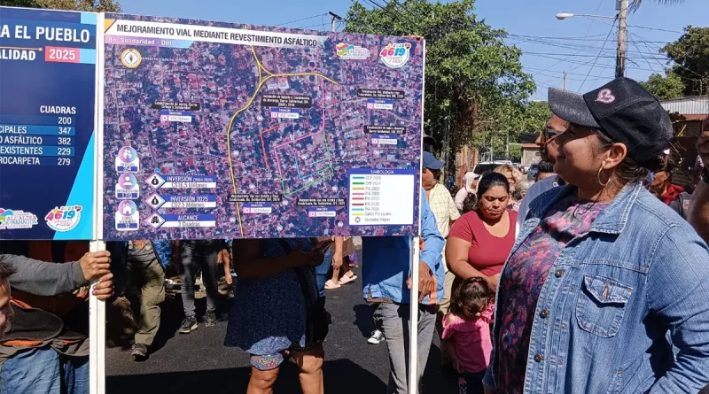 nicaragua, alcaldía de Managua, programa calles para el pueblo, barrio solidaridad