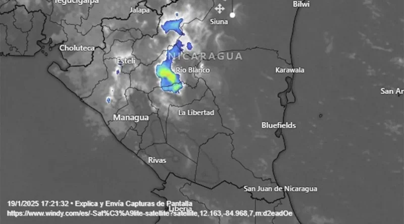 nicaragua, altas presiones, frente frio, nicaragua, pronostico del clima, ineter