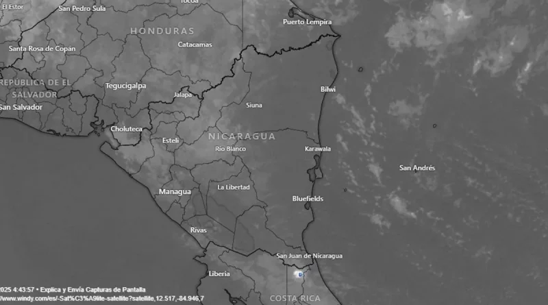 nicaragua, ineter, lluvias ligeras, vientos, altas presiones, nicaragua, clima, ineter