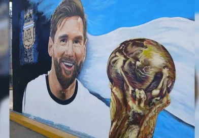 mural, Lionel Messi, Messi, astro del fútbol, arte, Jinotepe, fusión, Nicaragua, fútbolista, argentino,