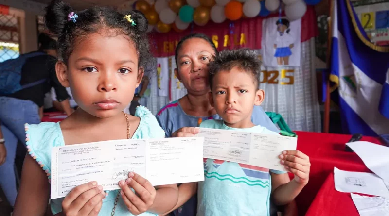 nicaragua, bonos presidenciales, caribe norte, educación infantil, mined