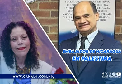 nicaragua, palestina, embajador de nicaragua, coronel santos lopez,