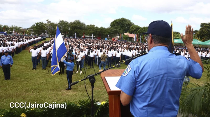 policia de nicaragua, masaya, policias voluntarios, paz, seguridad