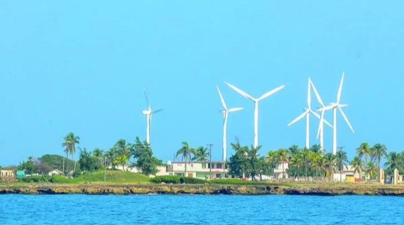 Cuba, aerogeneradores, parque eólico, construcción, transición energética, fuente renovable, generar electricidad,