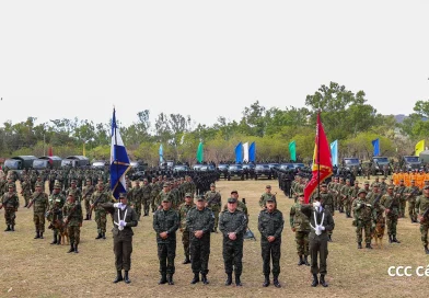 ejercito de nicaragua, seguridad, entrega de equipos, sexto comando militar, matagalpa,