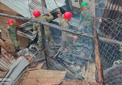 Ejército de Nicaragua, nicaragua, sofocación de incendio, nicaragüa, costa caribe norte,