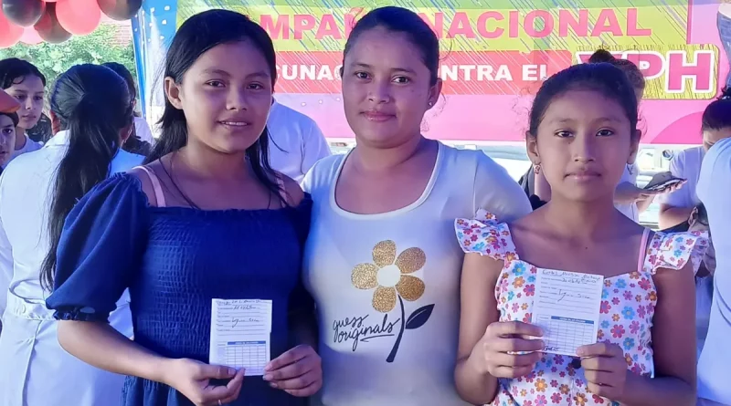 vacuna, VPH, virus del papiloma humano, niñas, Matagalpa, campaña, vacunación, prevención, cáncer cervicouterino,