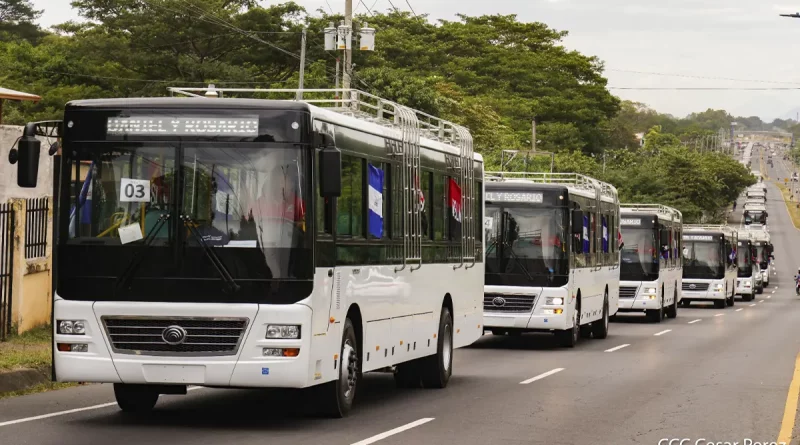 nicaragua, buses, nuevos buses, buses yutong, transporte publico,