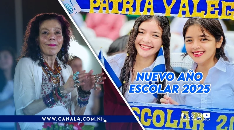 nicaragua, ministerio de educacion, bono escolar presidencial, rosario murillo, año escolar 2025,