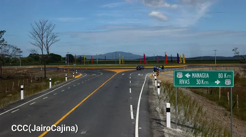 nicaragua, rivas, nueva rotonda, mti, carretera