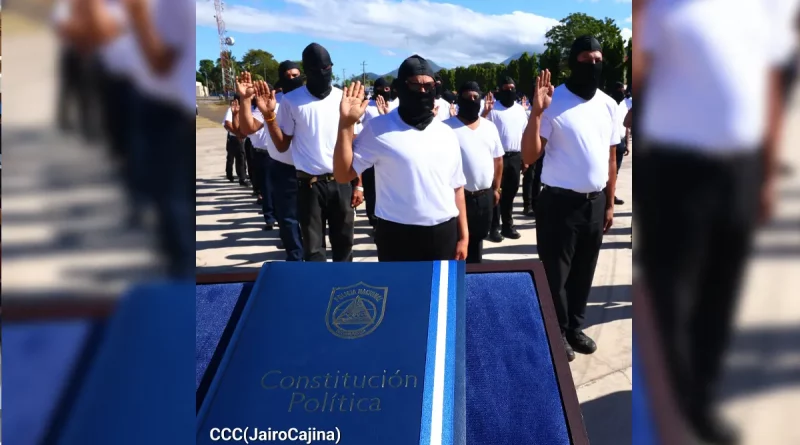 Policías voluntarios, Chinandega, seguridad, compromiso, seguridad al pueblo, juramento, miembros,