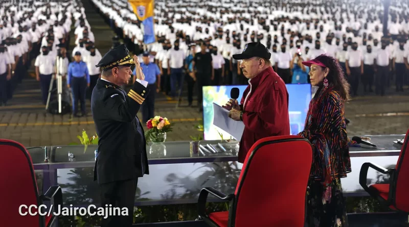 nicaragua, daniel ortega, rosario murillo, policias voluntarios,