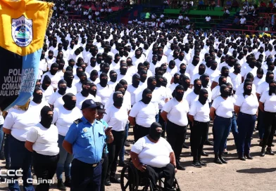 policía voluntaria, Matagalpa, juramentación, Policía de Nicaragua, honor, lealtad,