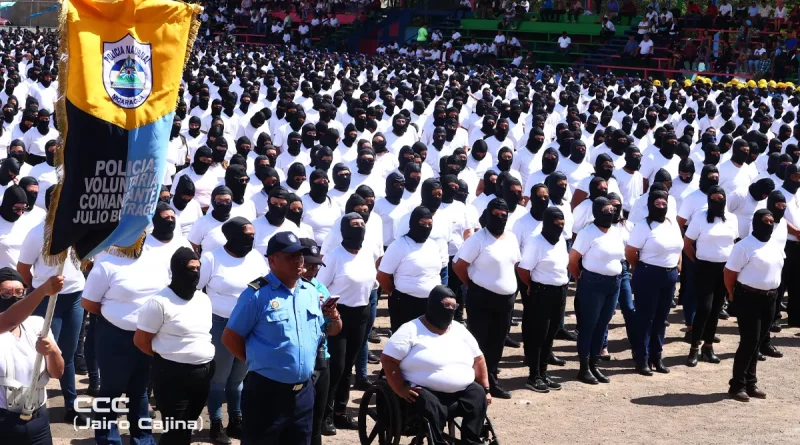 policía voluntaria, Matagalpa, juramentación, Policía de Nicaragua, honor, lealtad,