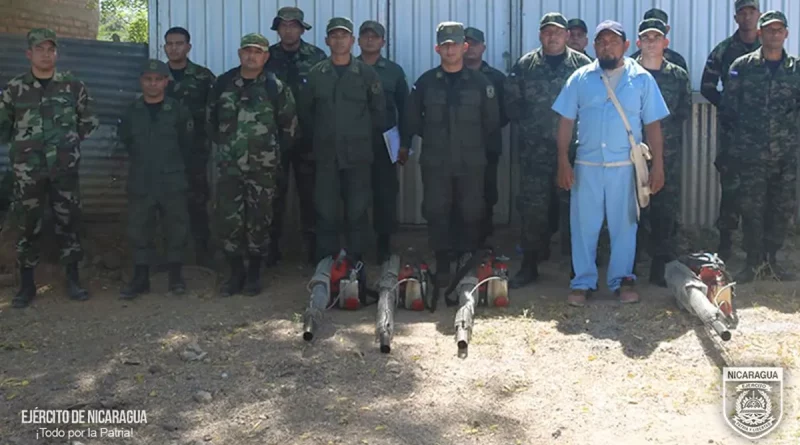 Villanueva, Chinadega, Ejército de Nicaragua, fumigación, jornada de fumigación,