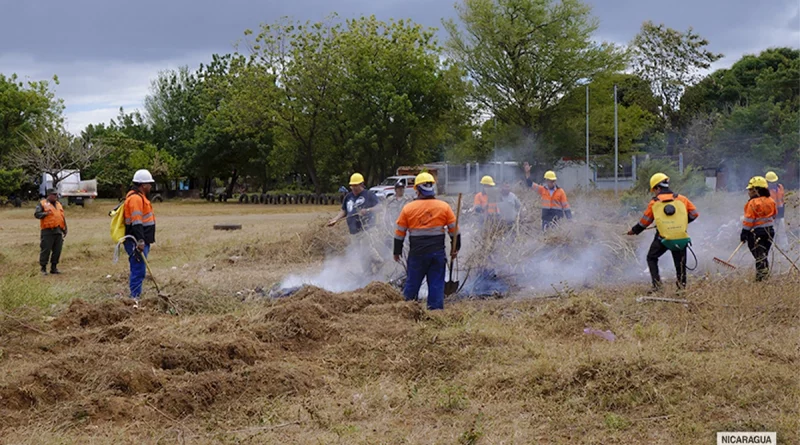 ejercito de nicaragua, managua, incendios forestales, capacitacion, prevencion,