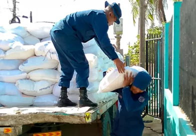 ejercito de nicaragua, efectivos militares, costa caribe sur, paquetes alimenticios