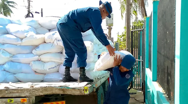 ejercito de nicaragua, efectivos militares, costa caribe sur, paquetes alimenticios