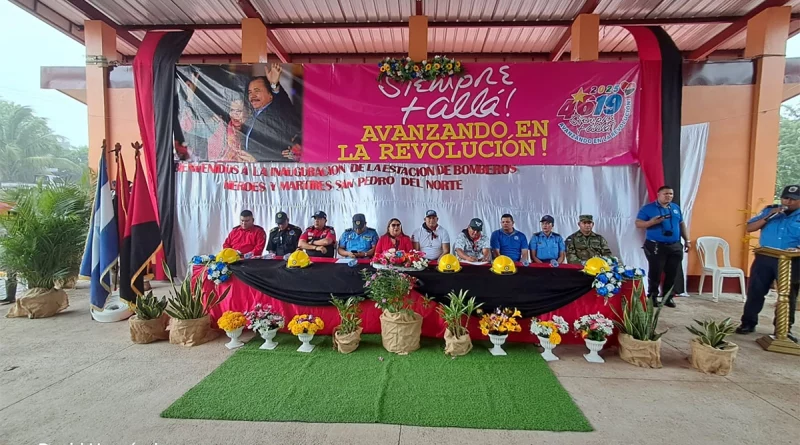 estacion de bomberos, nicaragua, costa caribe, san pedro del norte, bomberos unidos,