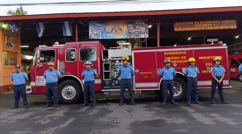 estacion de bomberos, managua, bomberos unidos, nicaragua,