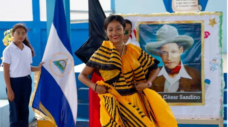 nicaragua, jornada educativa, conmemoracion, General Augusto C. Sandino, colegio general augusto C. sandino