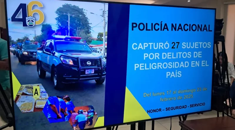 nicaragua, policia nacional, delincuentes, operativos