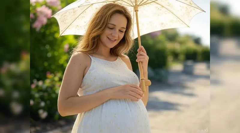 embarazada, calor, verano, cuidados, recomendaciones, preclamsia, mujeres, piel, cuidado de la piel, embarazo,