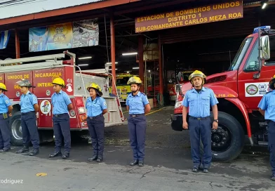 Nicaragua, bomberos unidos, león, camiones