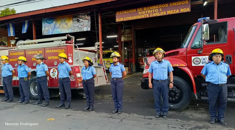 Nicaragua, bomberos unidos, león, camiones