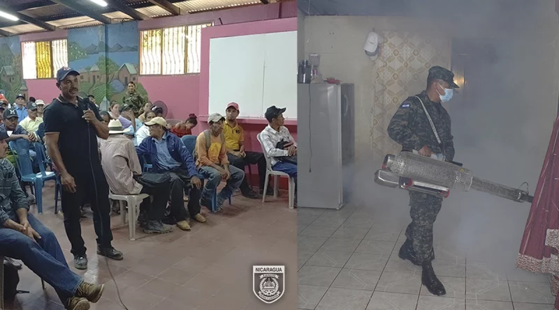 ejercito de nicaragua, nueva segovia, productores, comerciantes, jornada de fumigacion, madriz,