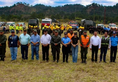 Nueva Segovia, ejercicio de supresión, incendios forestales, Nicaragua, ejercito de Nicaragua,