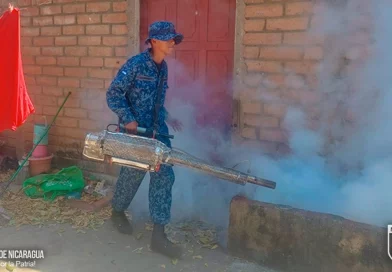 fuerza naval nicaragua, ejercito de nicaragua, minsa, jornada de fumigacion, abatizacion minsa nicaragua