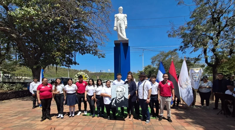 alcaldia de managua, homenaje, general josé dolores estrada, natalicio, aniversario, reyna rueda,