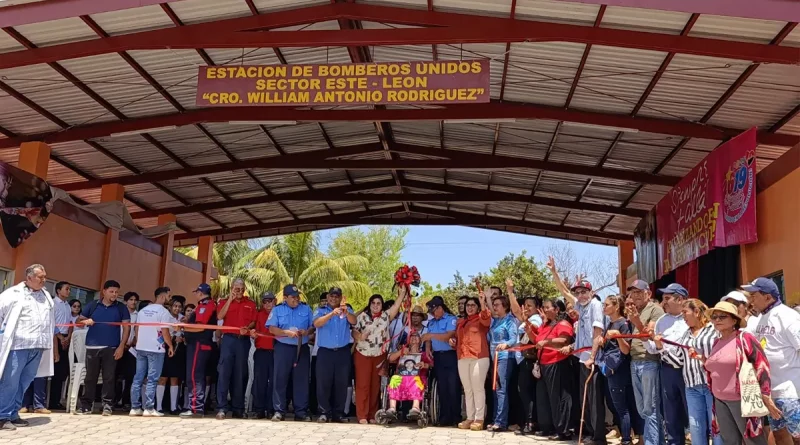 nicaragua, bomberos unidos, estacion de león, protección, familias